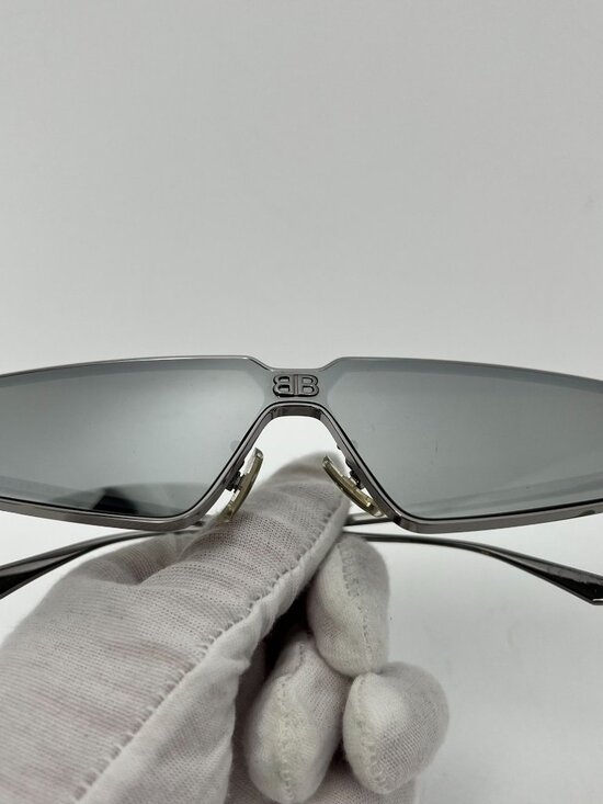 BALENCIAGA Silver Shield 2.0 Metal Frame Sunglasses BB0192S main image 8